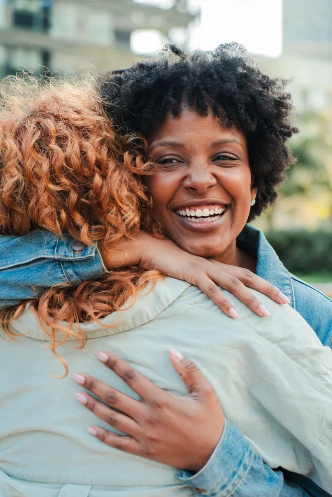 Smiling Patient Smiling patient sharing a warm embrace